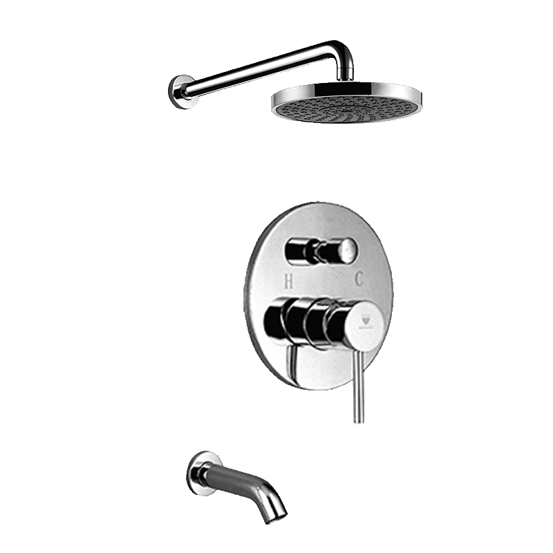Venice Wall Mount Bathroom Rain Shower Set